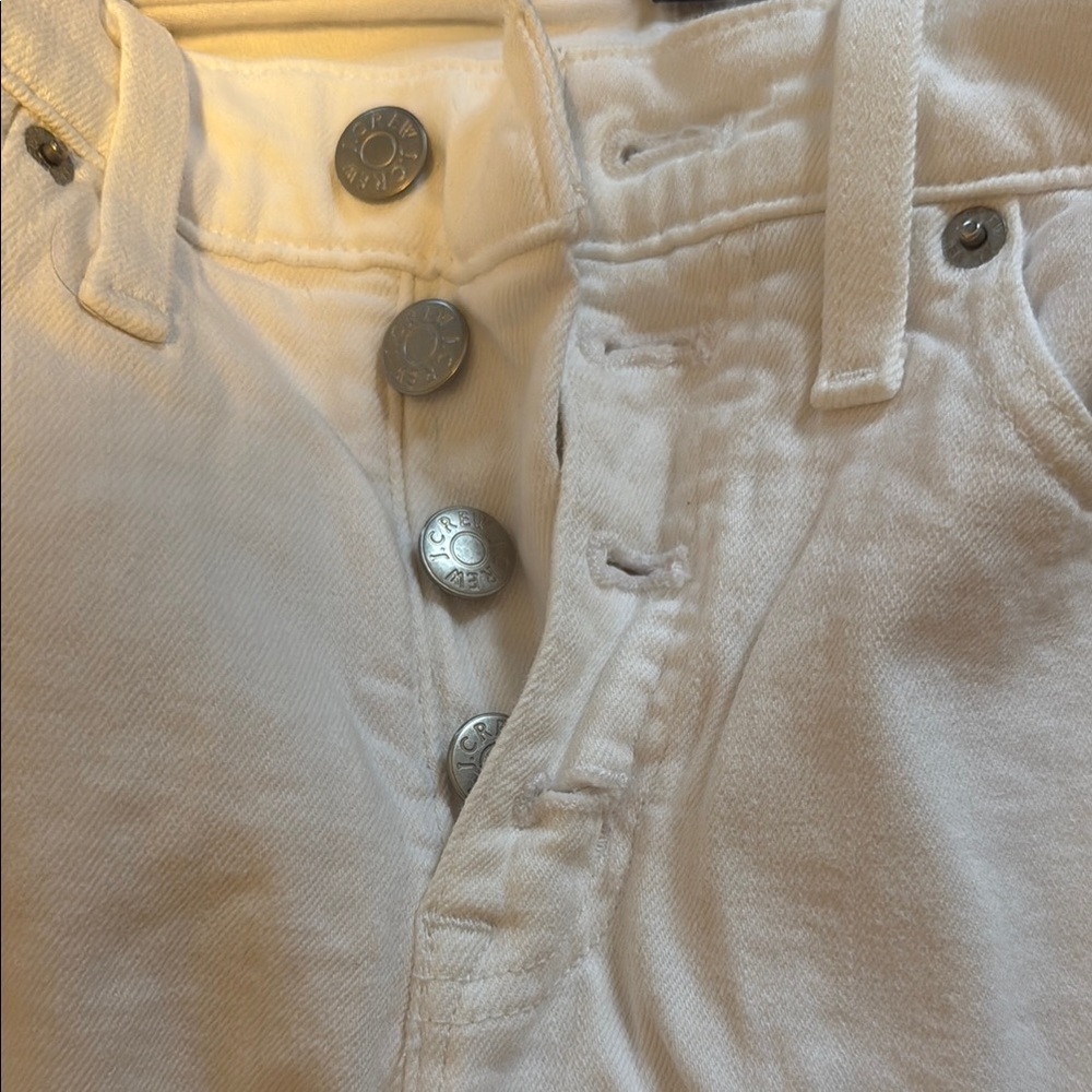 White Button-Fly Pants - Picture 3 of 3